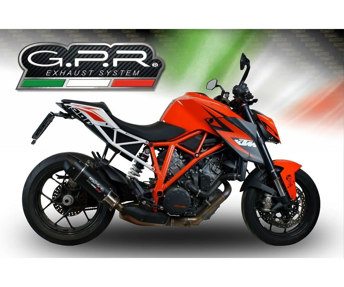 Terminale Di Scarico Gpr Furore Evo4 Poppy Omologato Nero Opaco Per Ktm Superduke 1290 R 2017 > 2019-E4.KTM.96.FP4-291839