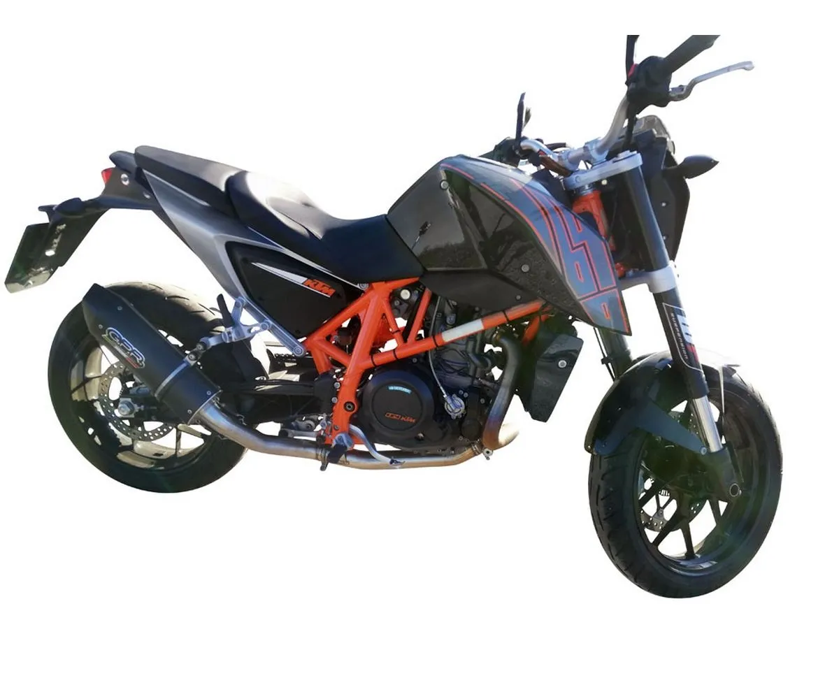 Terminale Di Scarico Gpr Furore Evo4 Poppy Omologato Nero Opaco Per Ktm Duke 690 2012 > 2016-E4.KT.98.FP4-291757