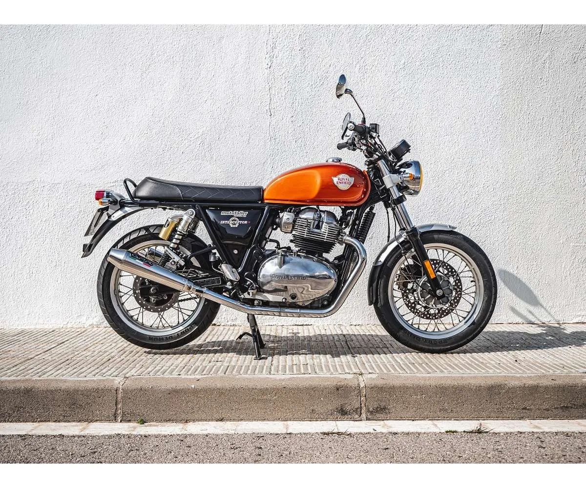 Coppia Terminali Di Scarico Gpr Ultracone Omologato Inox 304 Satinato Per Royal Enfield Continental 650 2021 > 2023-E4.ROY.10.CAT.ULTRA-387645