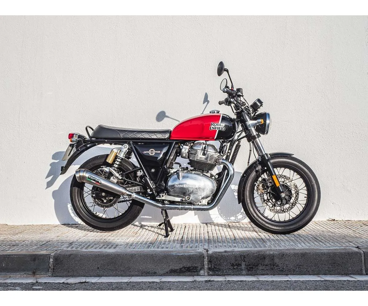 Coppia Terminali Di Scarico Gpr Powercone Evo Omologato Inox 304 Satinato Per Royal Enfield Interceptor 650 2021 > 2024-E4.ROY.11.CAT.PCEV-387648
