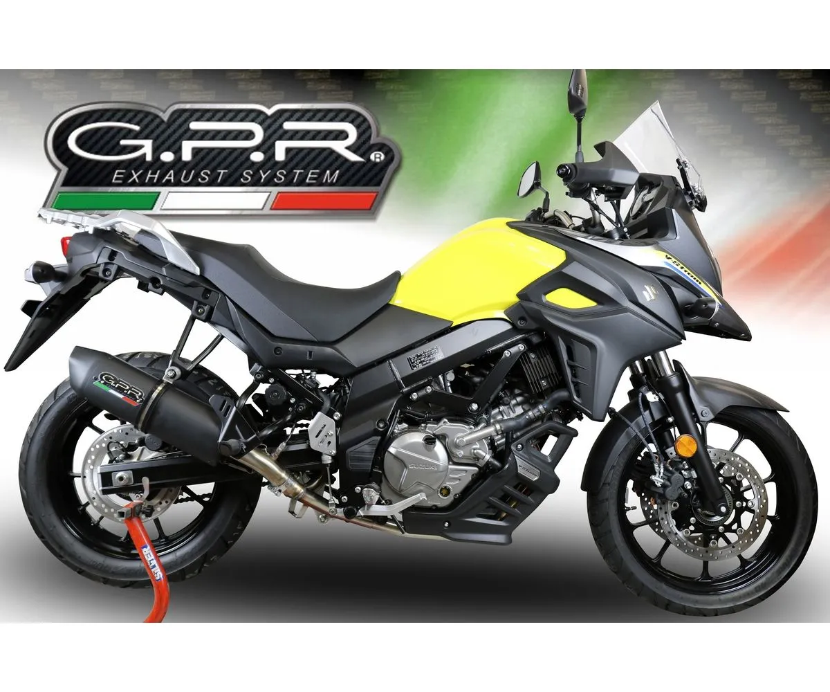 Scarico Semicompleto Gpr Furore Evo4 Poppy Catalizzato Nero Opaco Per Suzuki V-strom Dl 650 2017 > 2020-E4.S.200.CAT.FP4-292046