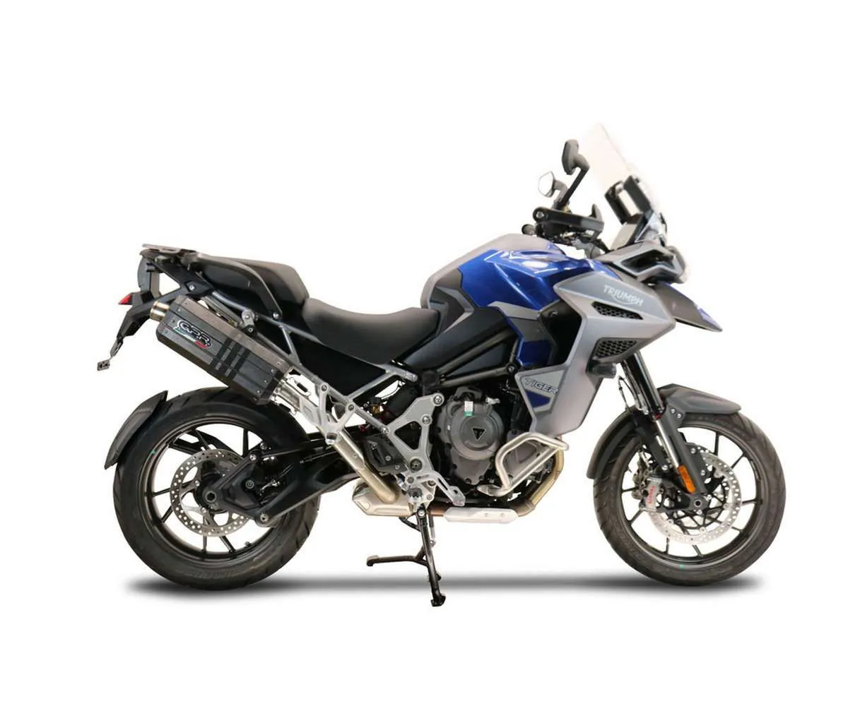 Terminale Di Scarico Gpr Dune Poppy Omologato Inox 304 Satinato Per Triumph Tiger 1200 Gt - Rally 2022 > 2024-E4.T.100.DNPO-387692
