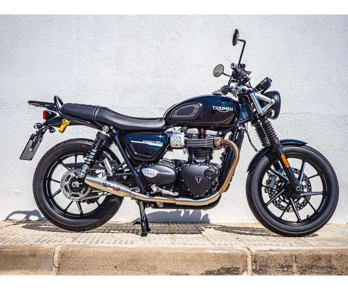 Coppia Terminali Di Scarico Gpr Deeptone Inox Omologato Inox Satinato Per Triumph Street Twin 900 2020 > 2021-E4.T.89.DE-387680