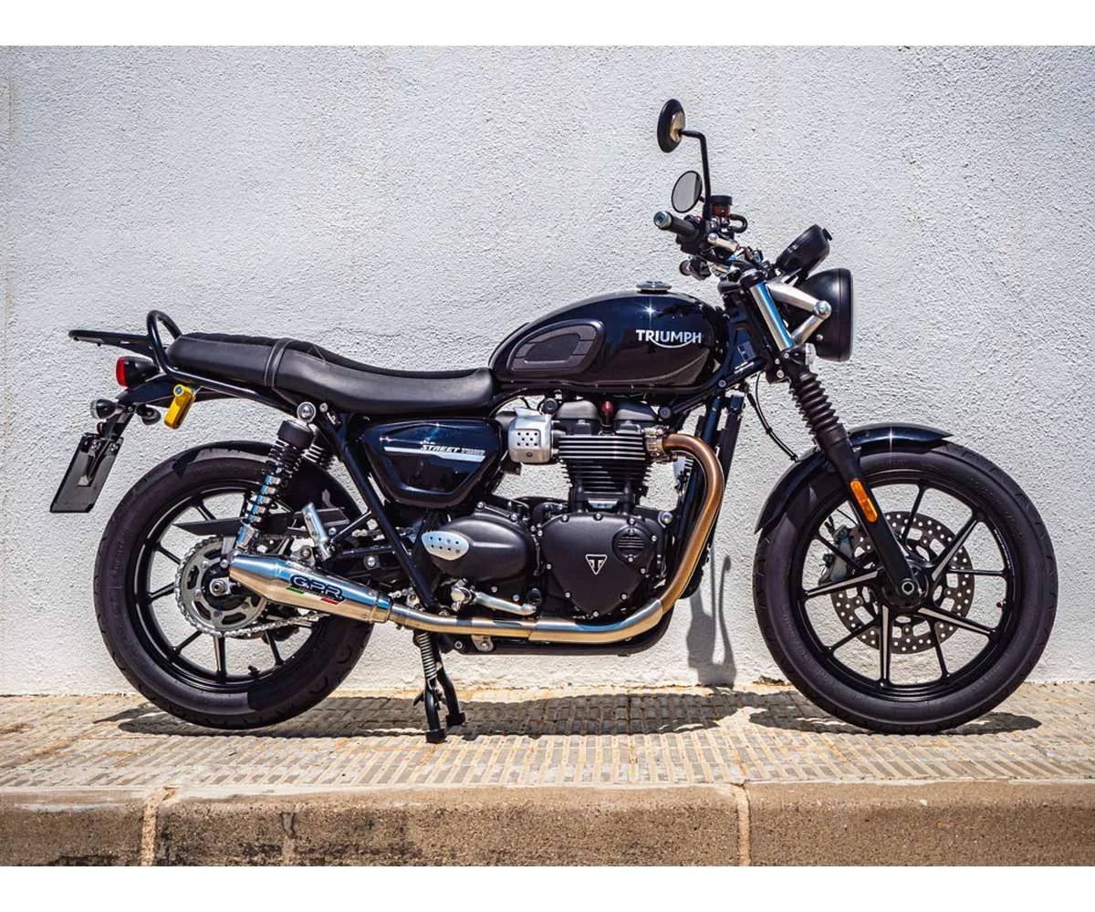 Coppia Terminali Di Scarico Gpr Vintacone Omologato Inox 304 Satinato Per Triumph Street Twin 900 2020 > 2021-E4.T.89.VIC-387681