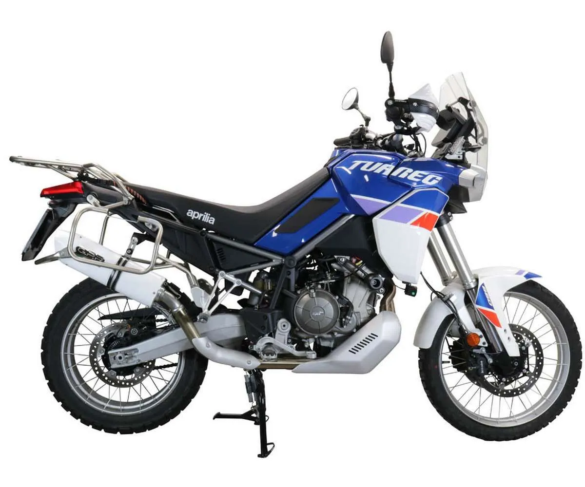 Terminale Di Scarico Gpr Albus Evo4 Omologato Bianco Lucido Per Aprilia Tuareg 660 2021 > 2024-E5.A.77.ALBE4-386833