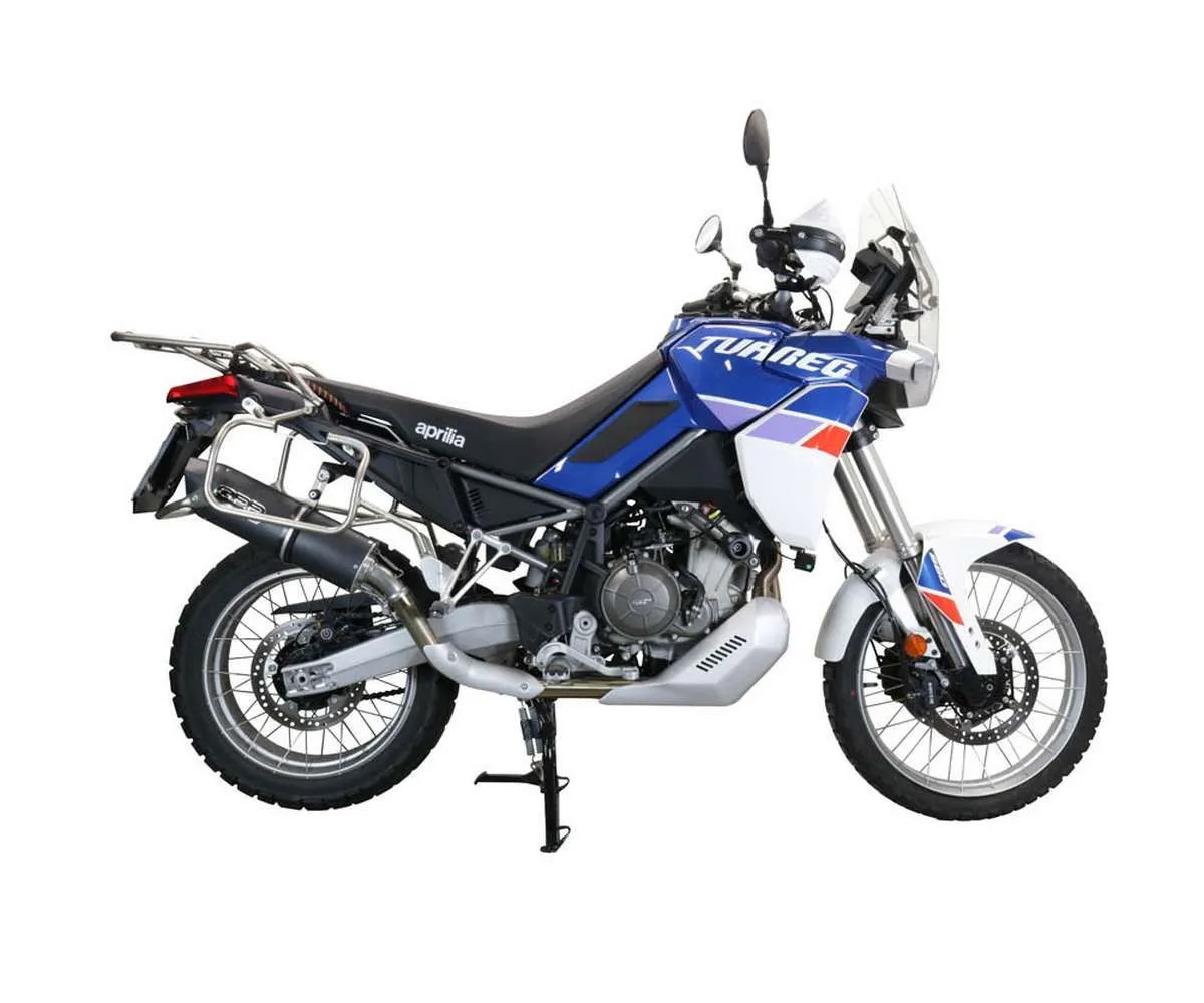 Terminale Di Scarico Gpr Furore Evo4 Nero Omologato Nero Opaco Per Aprilia Tuareg 660 2021 > 2024-E5.A.77.FNE4-386838