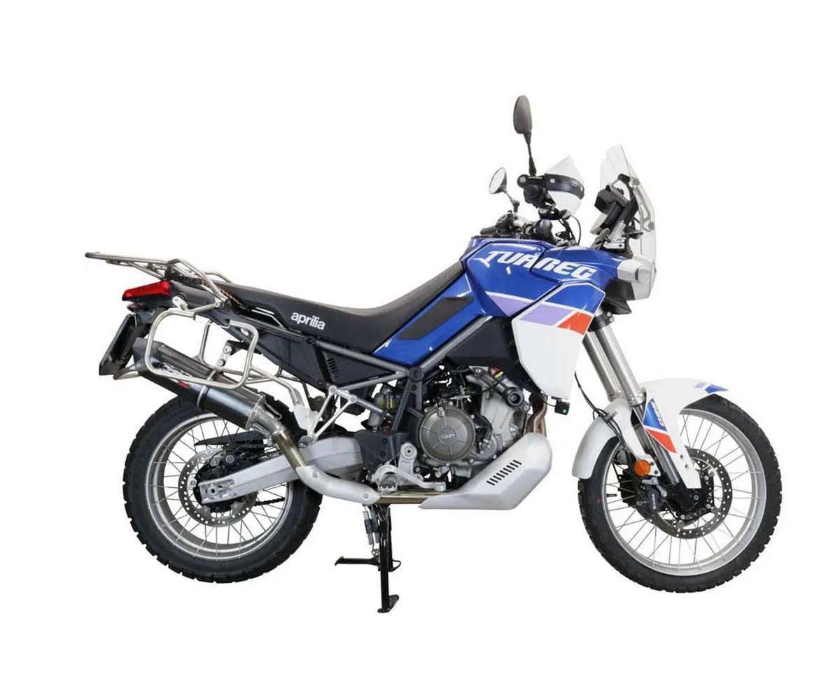 Terminale Di Scarico Gpr Furore Evo4 Poppy Omologato Nero Opaco Per Aprilia Tuareg 660 2021 > 2024-E5.A.77.FP4-386839