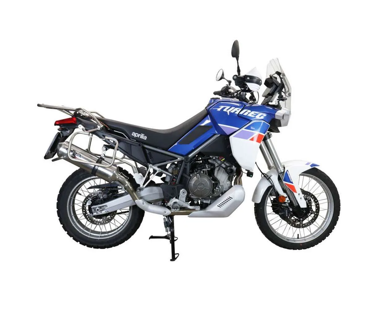 Terminale Di Scarico Gpr Satinox Omologato Inox 304 Satinato Per Aprilia Tuareg 660 2021 > 2024-E5.A.77.SAT-386843