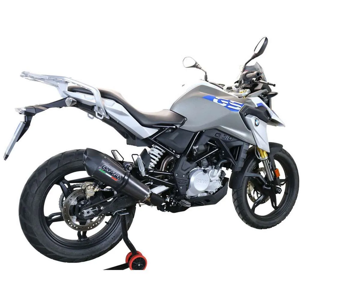 Scarico Completo Gpr Gp Evo4 Poppy Omologato Carbonio Look Lucido Per Bmw G 310 Gs 2022 > 2024-E5.BM.CAT.106.GPAN.PO-386875