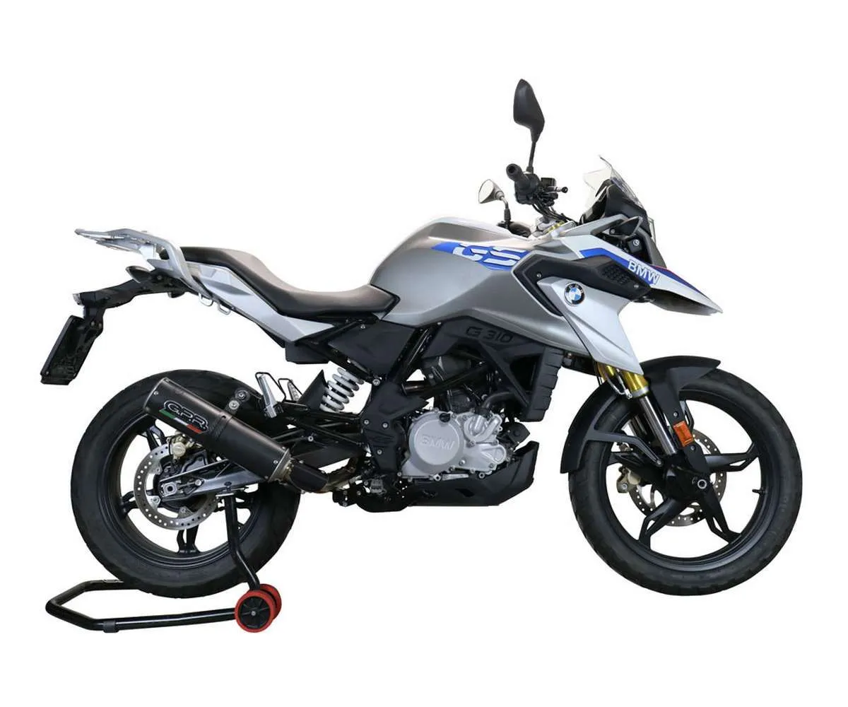 Scarico Completo Gpr M3 Black Titanium Omologato Nero Opaco Per Bmw G 310 Gs 2022 > 2024-E5.BM.CAT.106.M3.BT-386877
