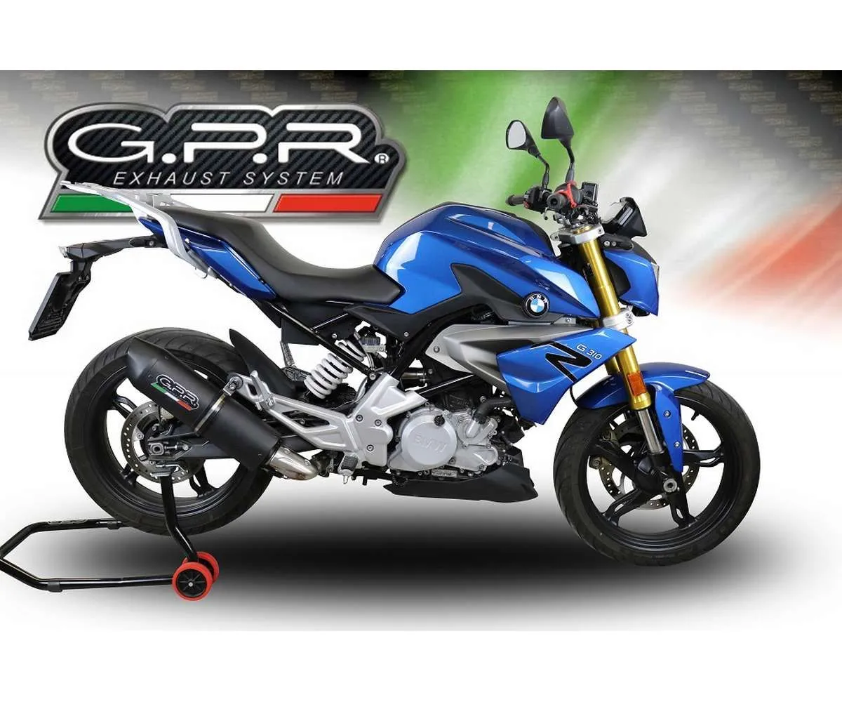 Scarico Completo Gpr Furore Evo4 Nero Omologato Nero Opaco Per Bmw G 310 R 2022 > 2024-E5.BM.CAT.93.FNE5-386883