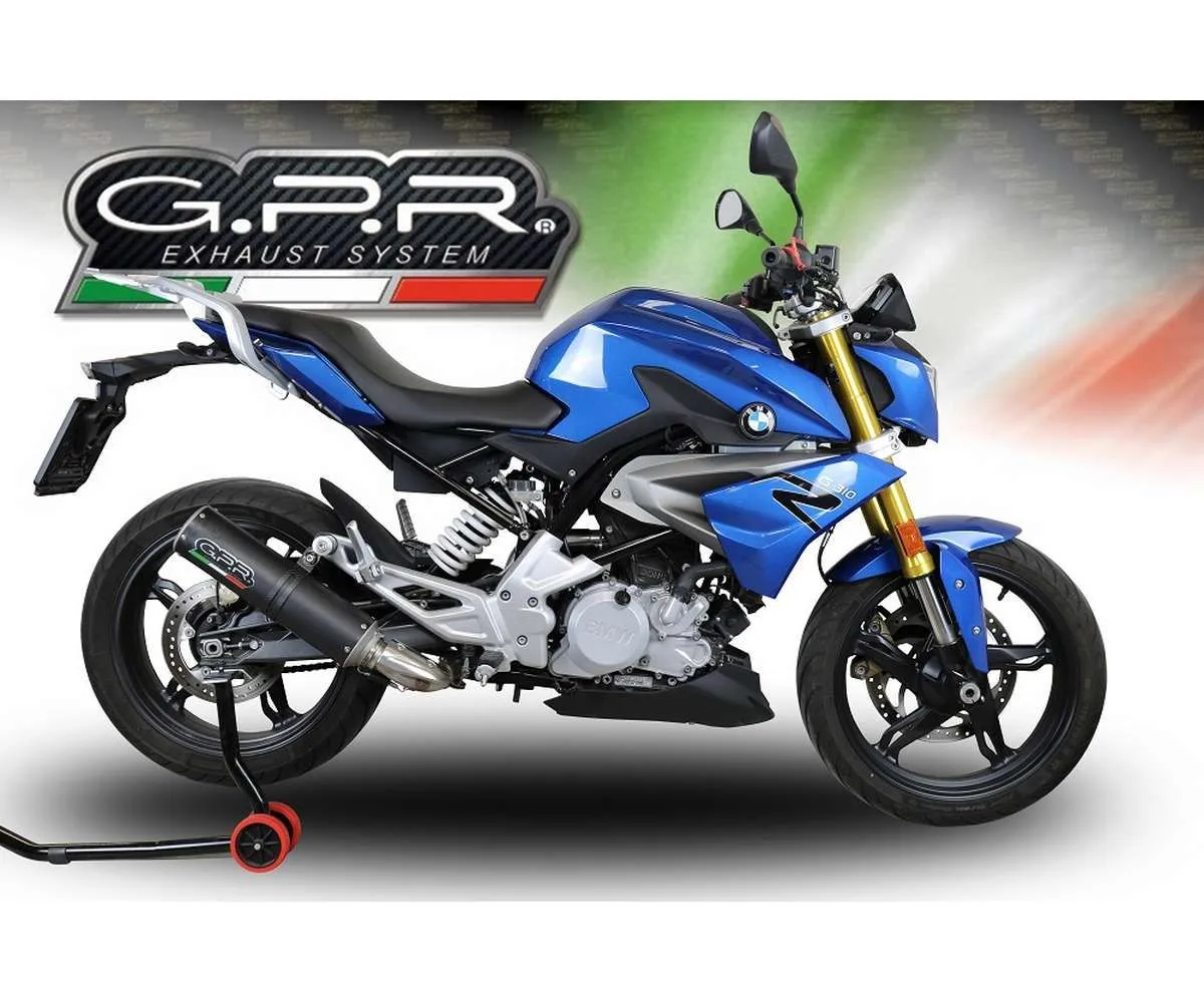 Scarico Completo Gpr M3 Black Titanium Omologato Nero Opaco Per Bmw G 310 R 2022 > 2024-E5.BM.CAT.93.M3.BT-386887