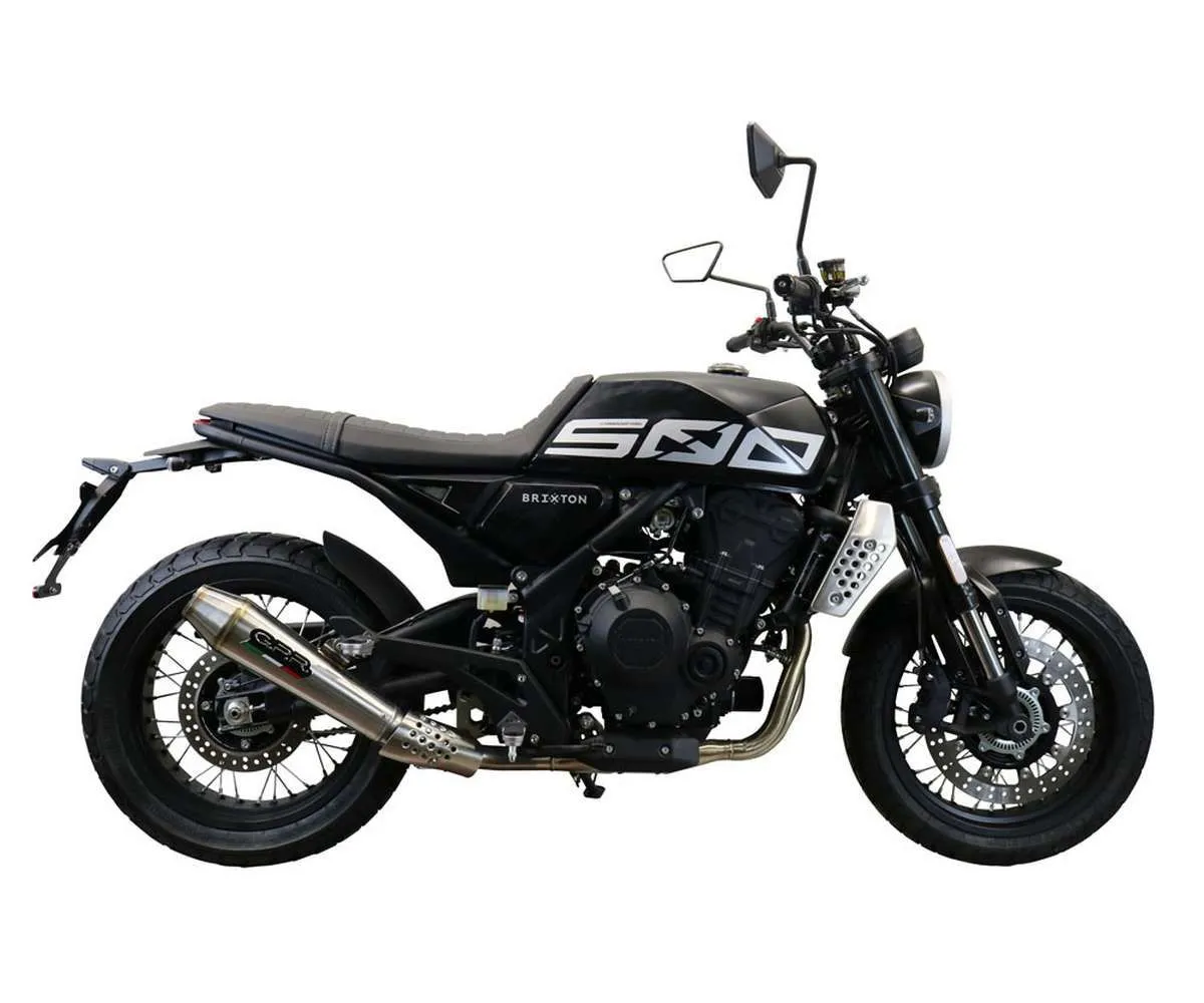 Terminale Di Scarico Gpr Ultracone Omologato Inox 304 Satinato Per Brixton Crossfire 500 X 2022 > 2023-E5.BR.1.ULTRA-387008