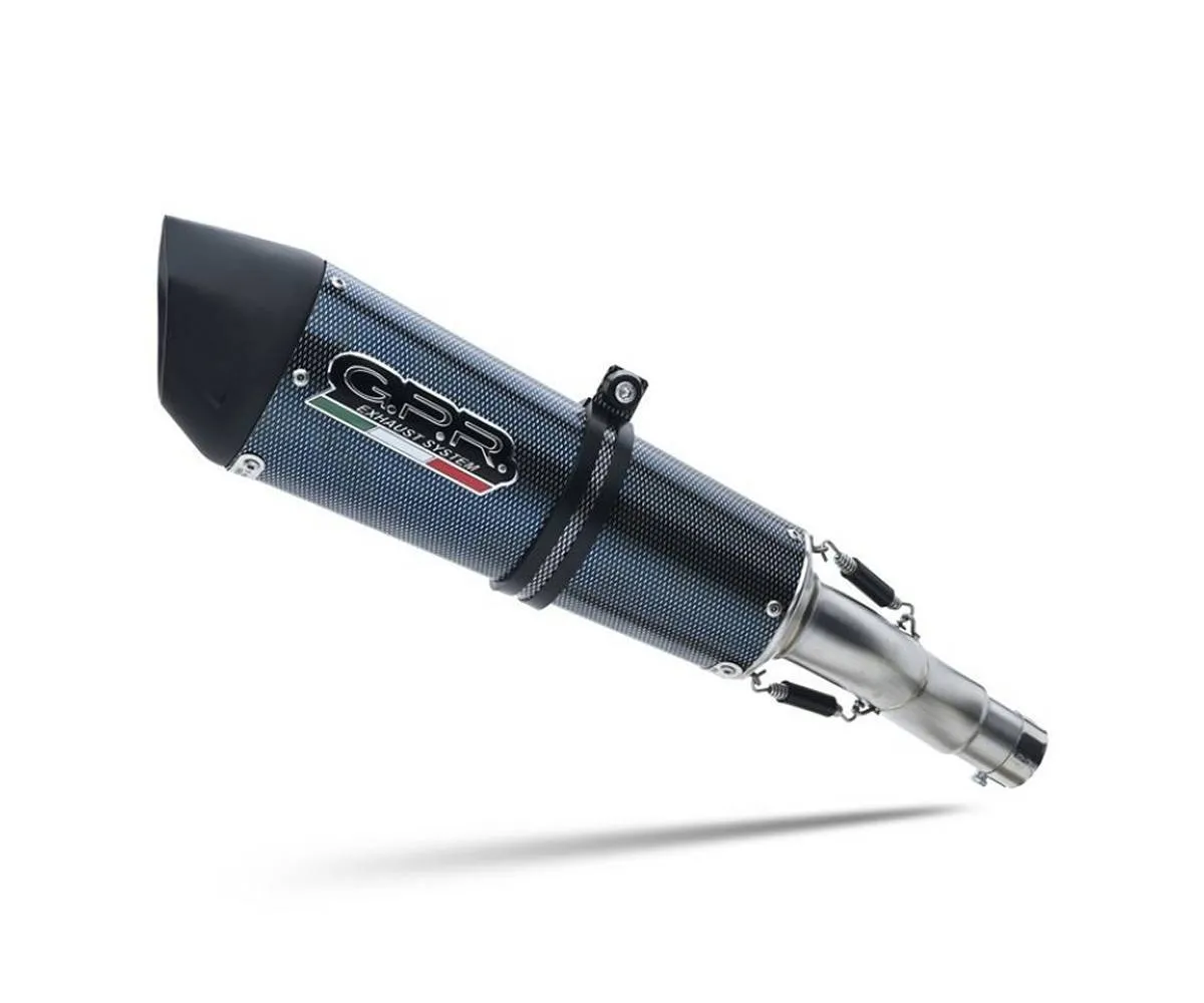 Scarico Completo Gpr Gp Evo4 Poppy Omologato Carbonio Look Lucido Per Cf Moto 300 Nk 2022 > 2024-E5.CF.8.CAT.GPAN.PO-387011