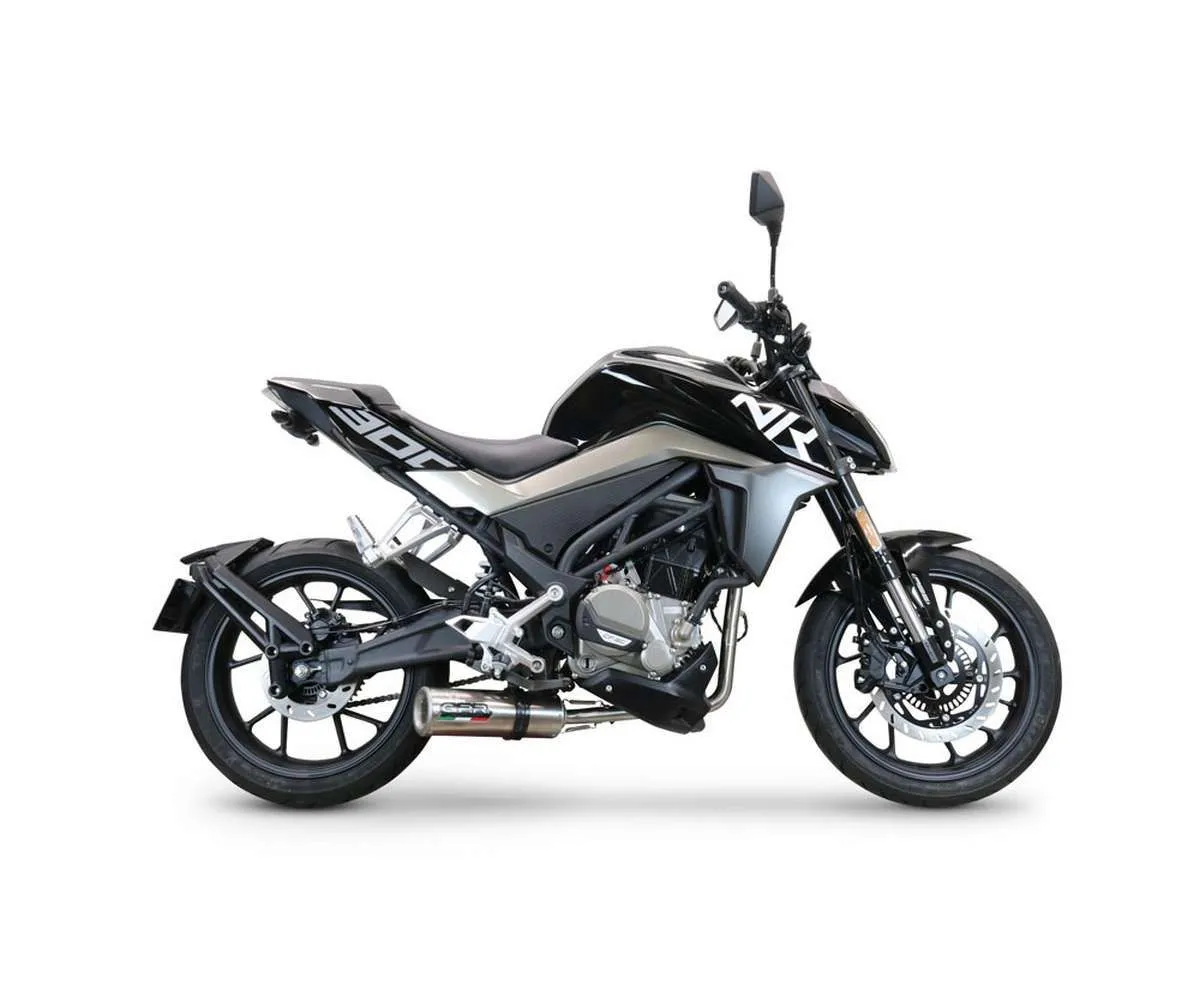 Scarico Completo Gpr M3 Inox Omologato Inox 304 Satinato Per Cf Moto 300 Nk 2022 > 2024-E5.CF.8.CAT.M3.INOX-387013
