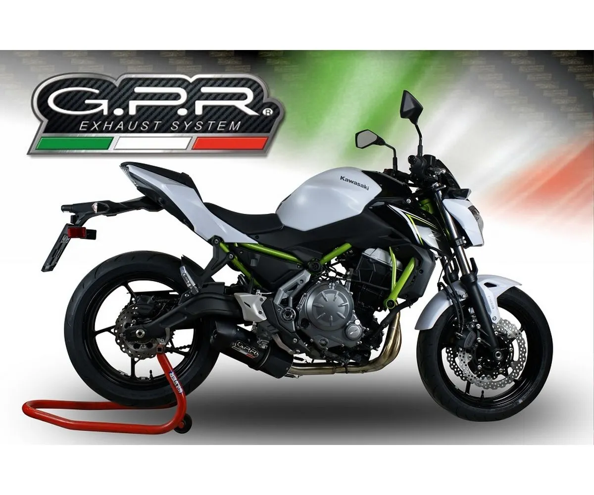 Scarico Completo Gpr Furore Evo4 Poppy Catalizzato Nero Opaco Per Kawasaki Z 650 2021 > 2024-E5.CO.K.160.1.CAT.FP4-291551