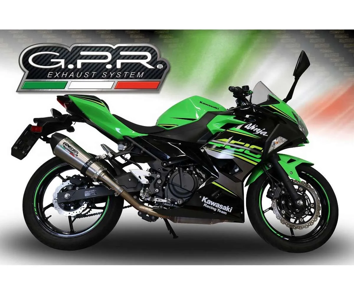 Scarico Completo Gpr Gpe Ann. Titanium Racing Titanio Satinato Per Kawasaki Ninja 400 2023 > 2024-E5.CO.K.174.RACE.GPAN.TO-387335
