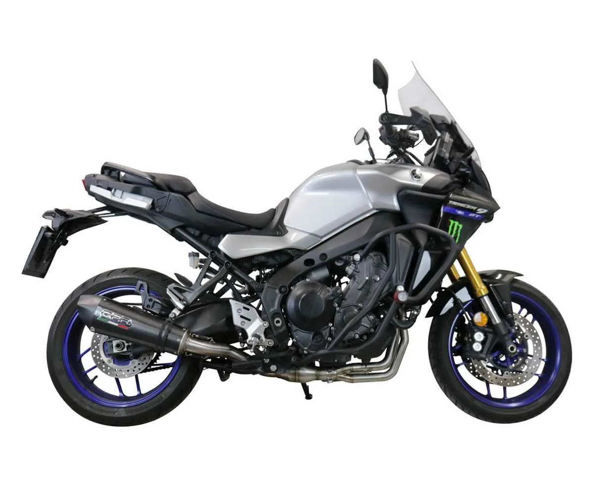 Scarico Completo Gpr Gp Evo4 Poppy Omologato Carbonio Look Lucido Per Yamaha Tracer 900 Fj-09 Tr 2021 > 2024-E5.CO.Y.230.CAT.GPAN.PO-387787