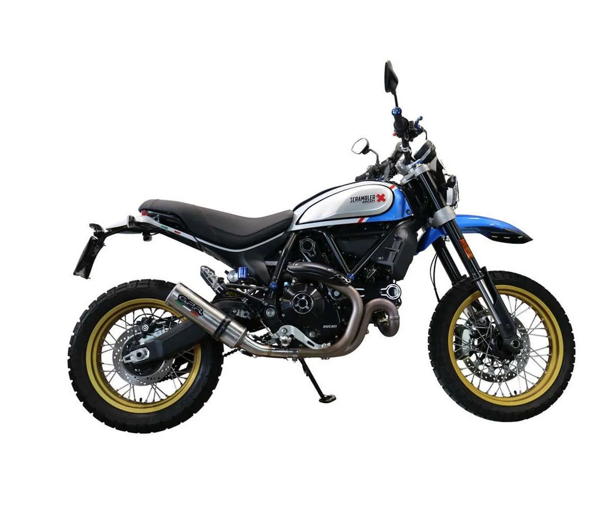Terminale Di Scarico Gpr M3 Inox Omologato Inox 304 Satinato Per Ducati Scrambler 800 Nightshift 2021 > 2022-E5.D.137.1.CAT.M3.INOX-387136