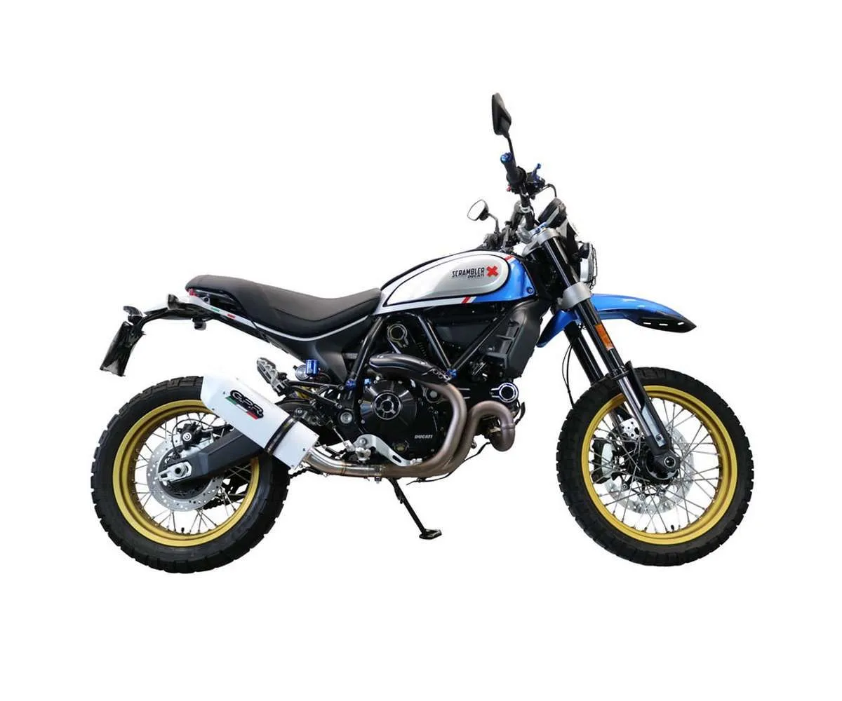 Terminale Di Scarico Gpr Albus Evo4 Omologato Bianco Lucido Per Ducati Scrambler 800 Urban Motard 2021 > 2024-E5.D.137.3.CAT.ALB-387140