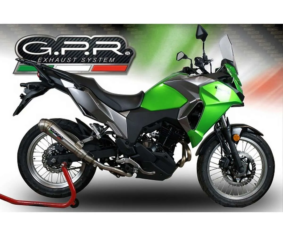 Terminale Di Scarico Gpr Powercone Evo Omologato Inox 304 Satinato Per Kawasaki Versys-x 300 2022 > 2023-E5.K.165.CAT.PCEV-387323