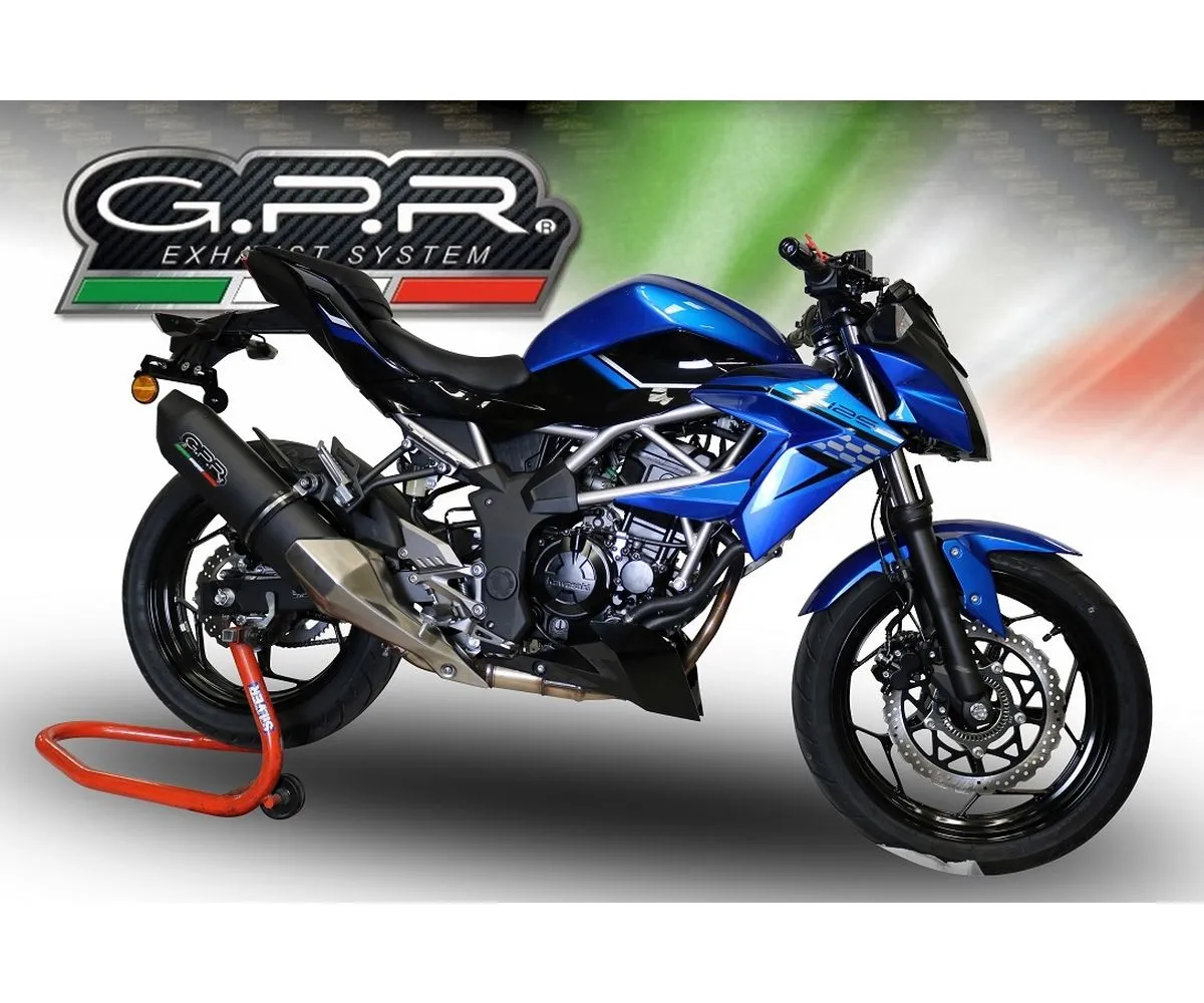 Terminale Di Scarico Gpr Furore Evo4 Poppy Omologato Nero Opaco Per Kawasaki Ninja 125 2021 > 2024-E5.K.171.1.FP4-291451