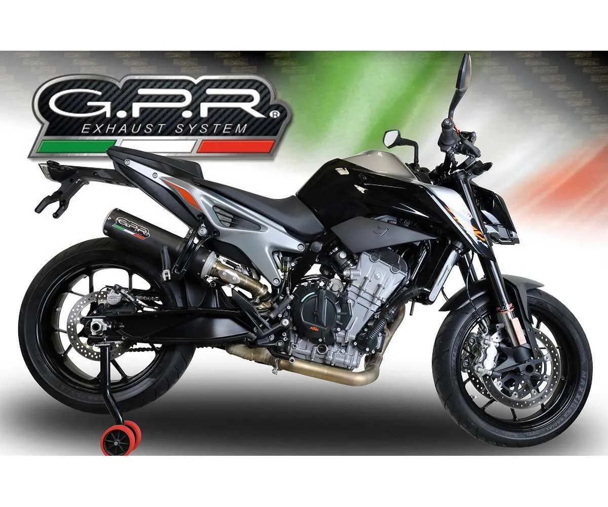Terminale Di Scarico Gpr M3 Black Titanium Omologato Nero Opaco Per Ktm Duke 790 2021 > 2024-E5.KT.107.M3.BT-387479