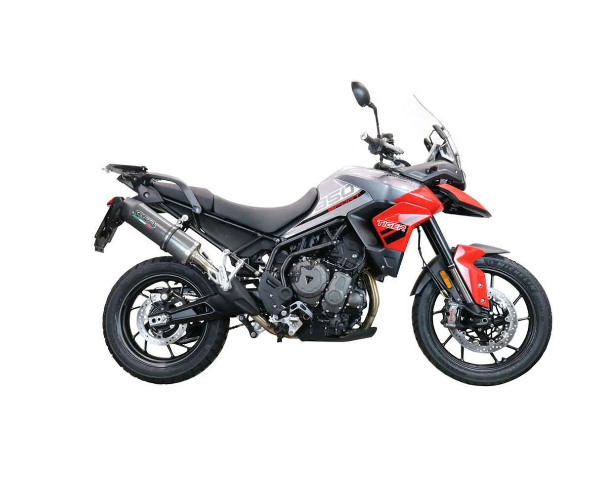 Terminale Di Scarico Gpr Furore Evo4 Poppy Omologato Nero Opaco Per Triumph Tiger 850 2023 > 2024-E5.T.98.FP4-387676