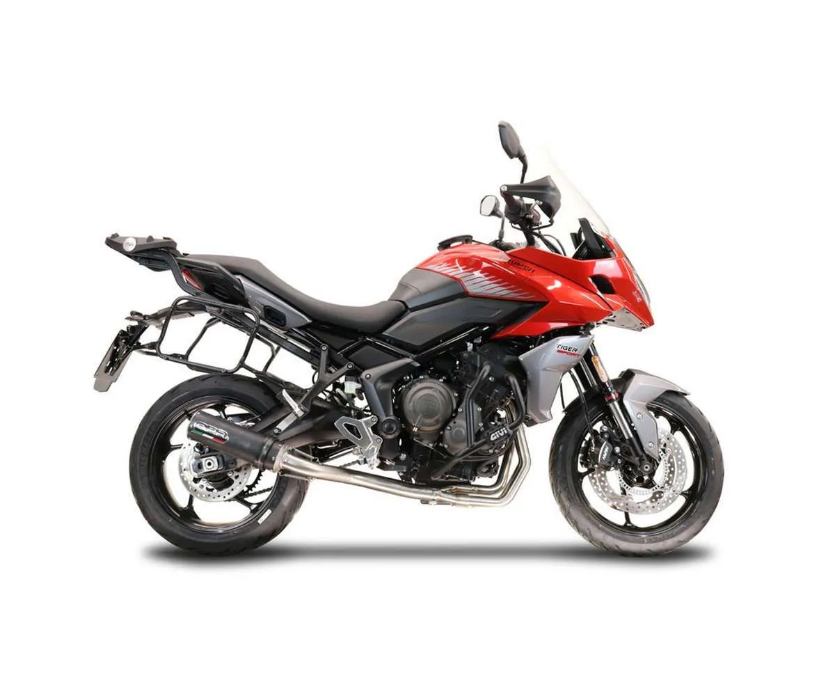 Scarico Completo Gpr M3 Black Titanium Omologato Nero Opaco Per Triumph Tiger Sport 660 2022 > 2023-E5.T.99.CAT.M3.BT-387667