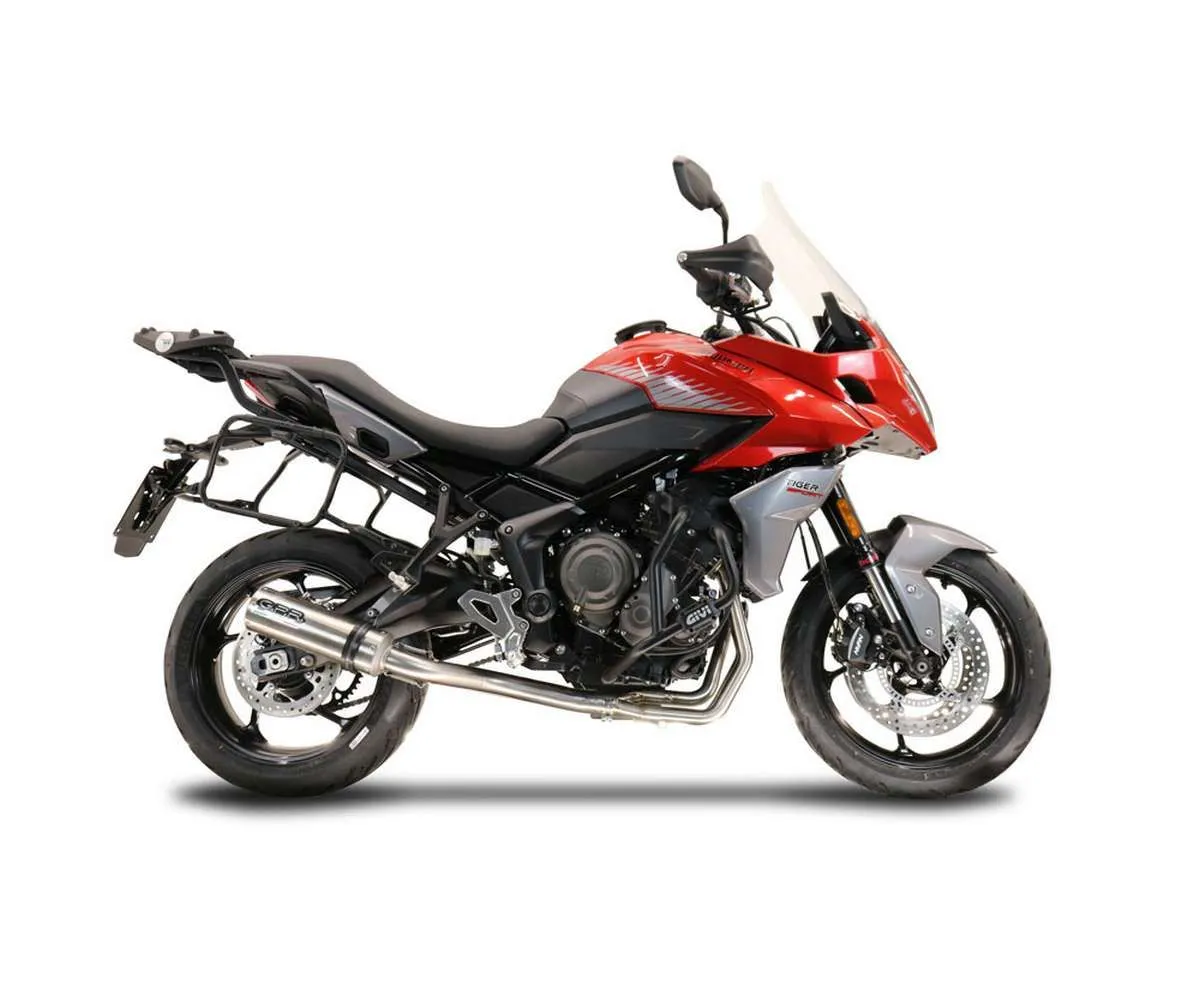 Scarico Completo Gpr M3 Titanium Natural Omologato Titanio Satinato Per Triumph Tiger Sport 660 2022 > 2023-E5.T.99.CAT.M3.TN-387670