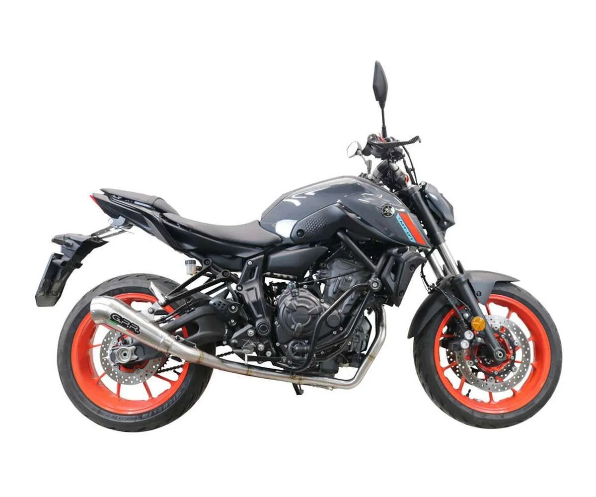 Scarico Completo Gpr Powercone Evo Omologato Inox 304 Satinato Per Yamaha Xsr 700 2021 > 2024-E5.Y.226.CAT.PCEV-387770