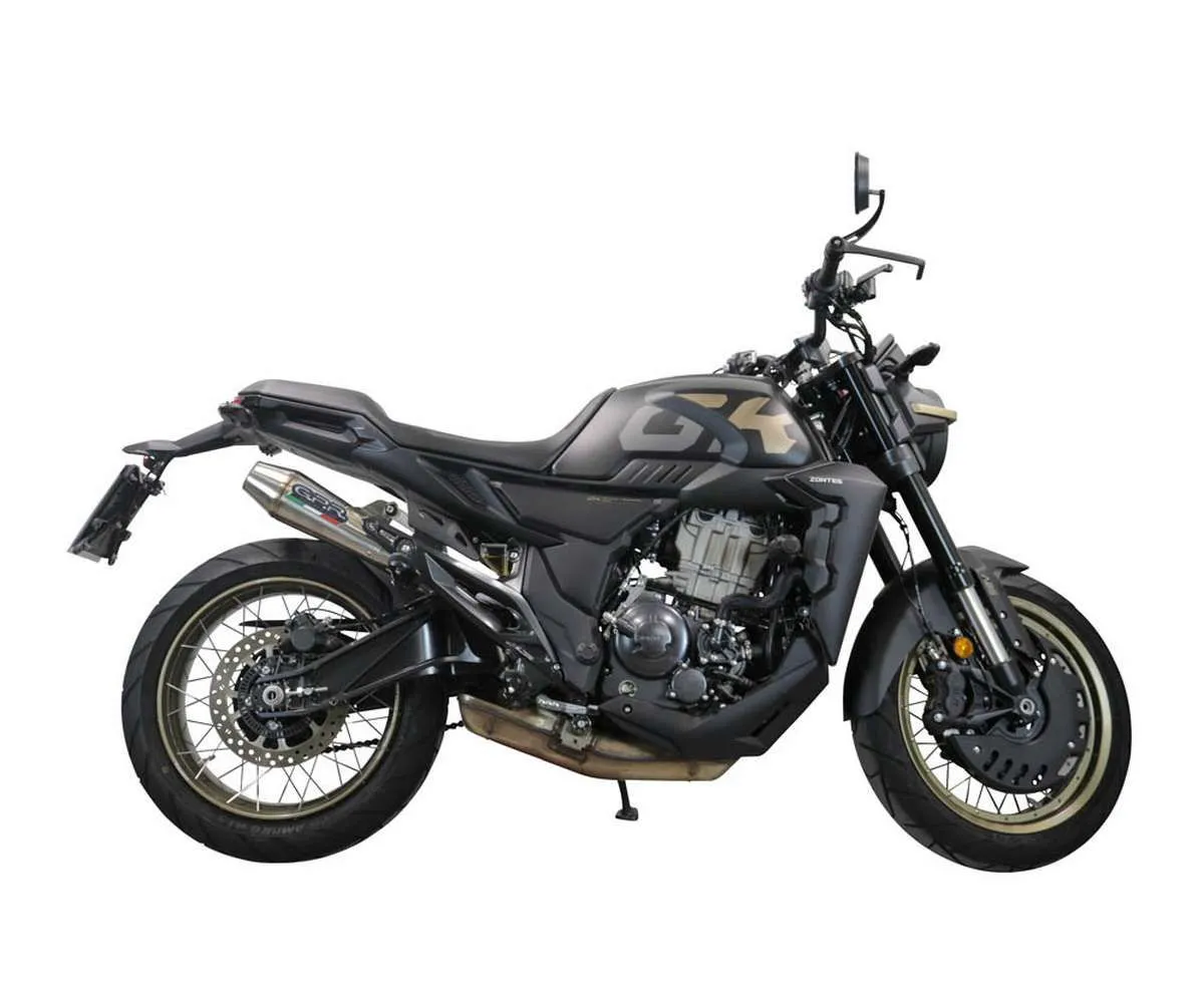 Terminale Di Scarico Gpr Ultracone Omologato Inox 304 Satinato Per Zontes 350 T2 Adv 2022 > 2023-E5.Z.13.ULTRA-387827