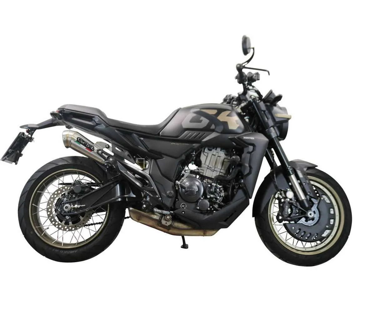 Terminale Di Scarico Gpr Powercone Evo Omologato Inox 304 Satinato Per Zontes 350 Gk 2022 > 2023-E5.Z.9.PCEV-387804
