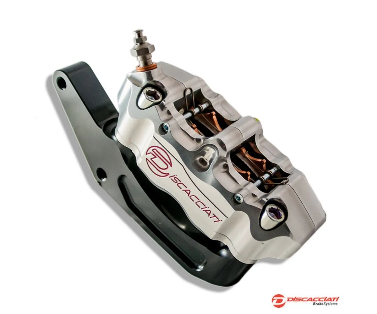 Kit Pinza Radiale Discacciati Disco ø292mm Harley Davidson + Supporto Anodizzato Nero-FDHD108292N-246435