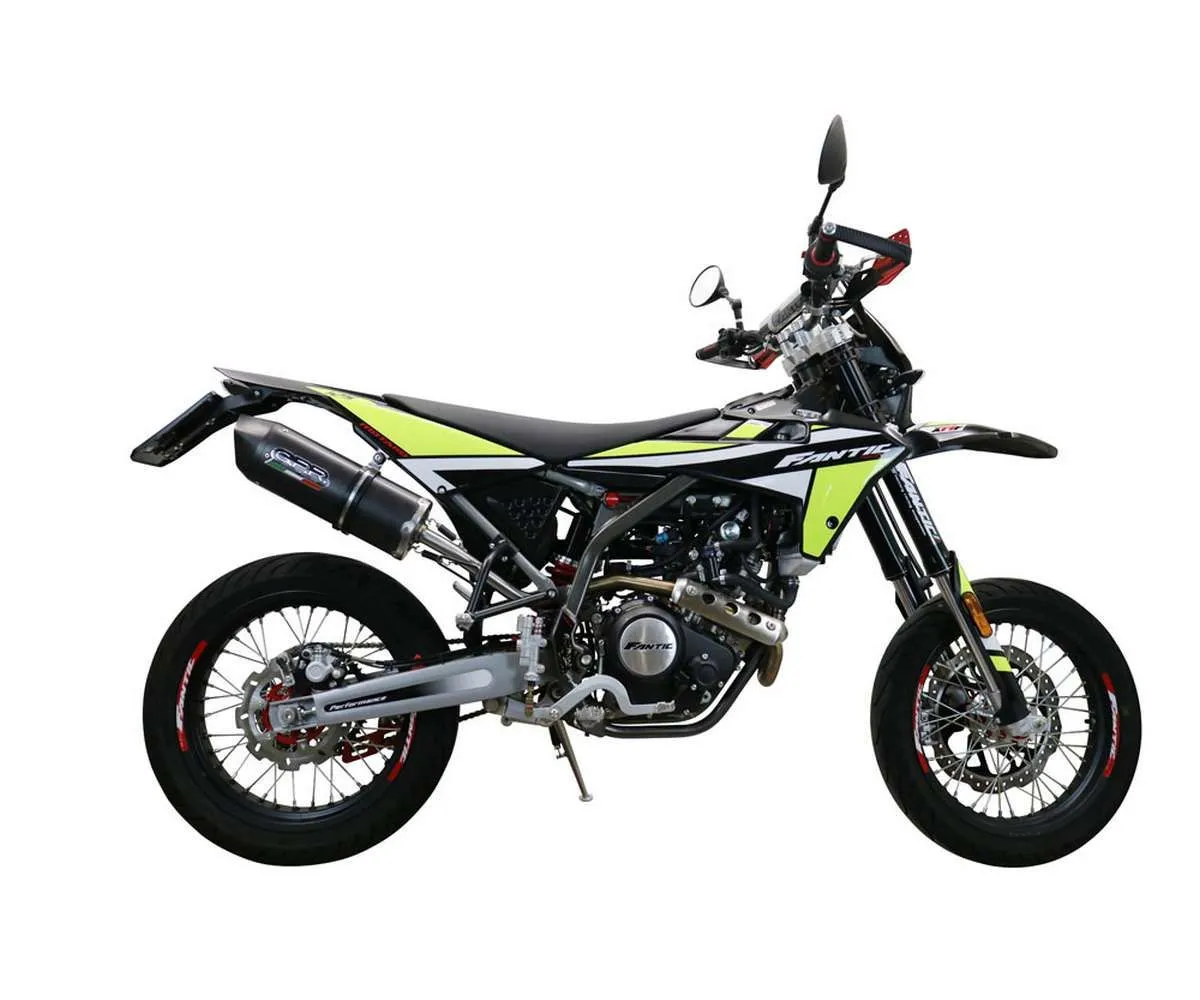 Terminale Di Scarico Gpr Furore Evo4 Nero Omologato Nero Opaco Per Fantic Motor Xmf 125 2021 > 2023-FN.3.CAT.FNE4-387176