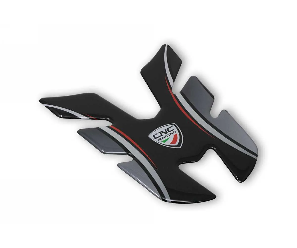 Adesivo Protezione Serbatoio Carburante Cnc Racing Nero Ducati Hypermotard 1100 Evo 2010 > 2012-FP005B-363661