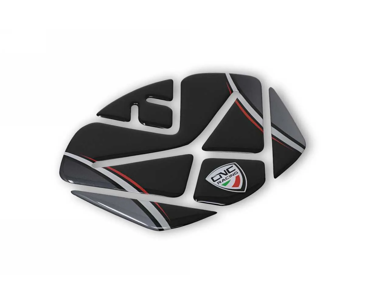 Adesivo Protezione Serbatoio Carburante Cnc Racing Nero Ducati Diavel 1200 2010 > 2018-FP007B-363678