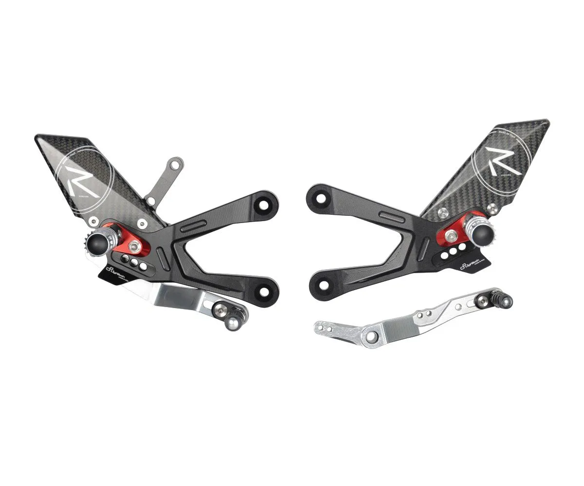 Pedane Regolabili R Version Lightech Per Honda Cbr 1000 Rr/r 2020 > 2023-FTRHO011R-384570