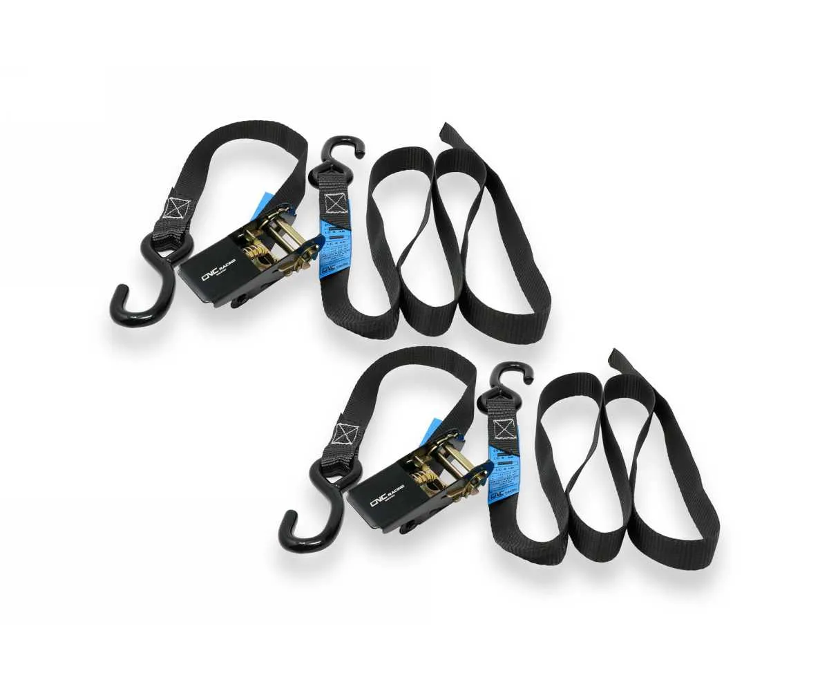 Cinghie Fissaggio Moto A Cricchetto (2pz) Cnc Racing Nero Ktm Adventure 1050 2015 > 2016-GA007B-367602