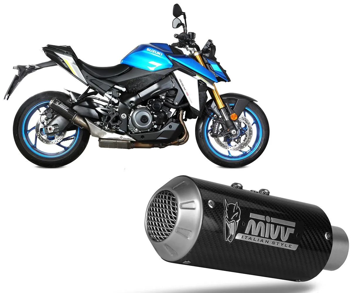 Terminale Di Scarico Mivv Mk3 Carbon Per Suzuki Gsx-s 950 2021 > 2024-S.059.LM3C-299564