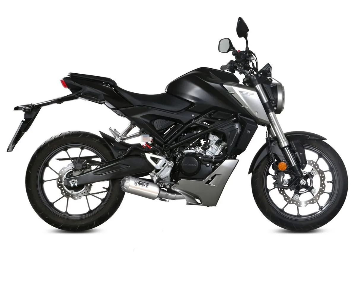 Impianto Completo Mivv Mk3 Acciaio Per Honda Cb 125 R 2018 > 2020-H.076.SM3X-290289