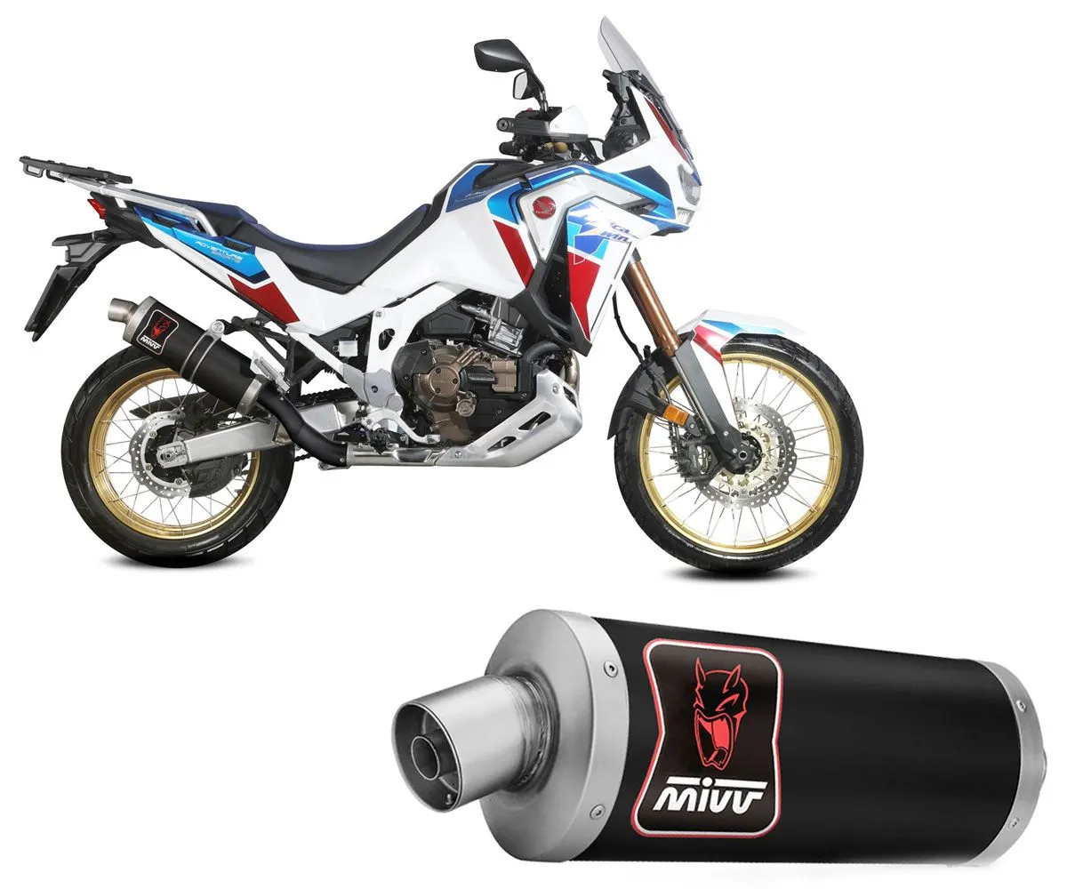 Impianto Di Scarico Mivv Dakar Nero Oval Inox E5 Honda Crf 1100 L Africa Twin 2020 > 2023-H.079.LEKB-289425