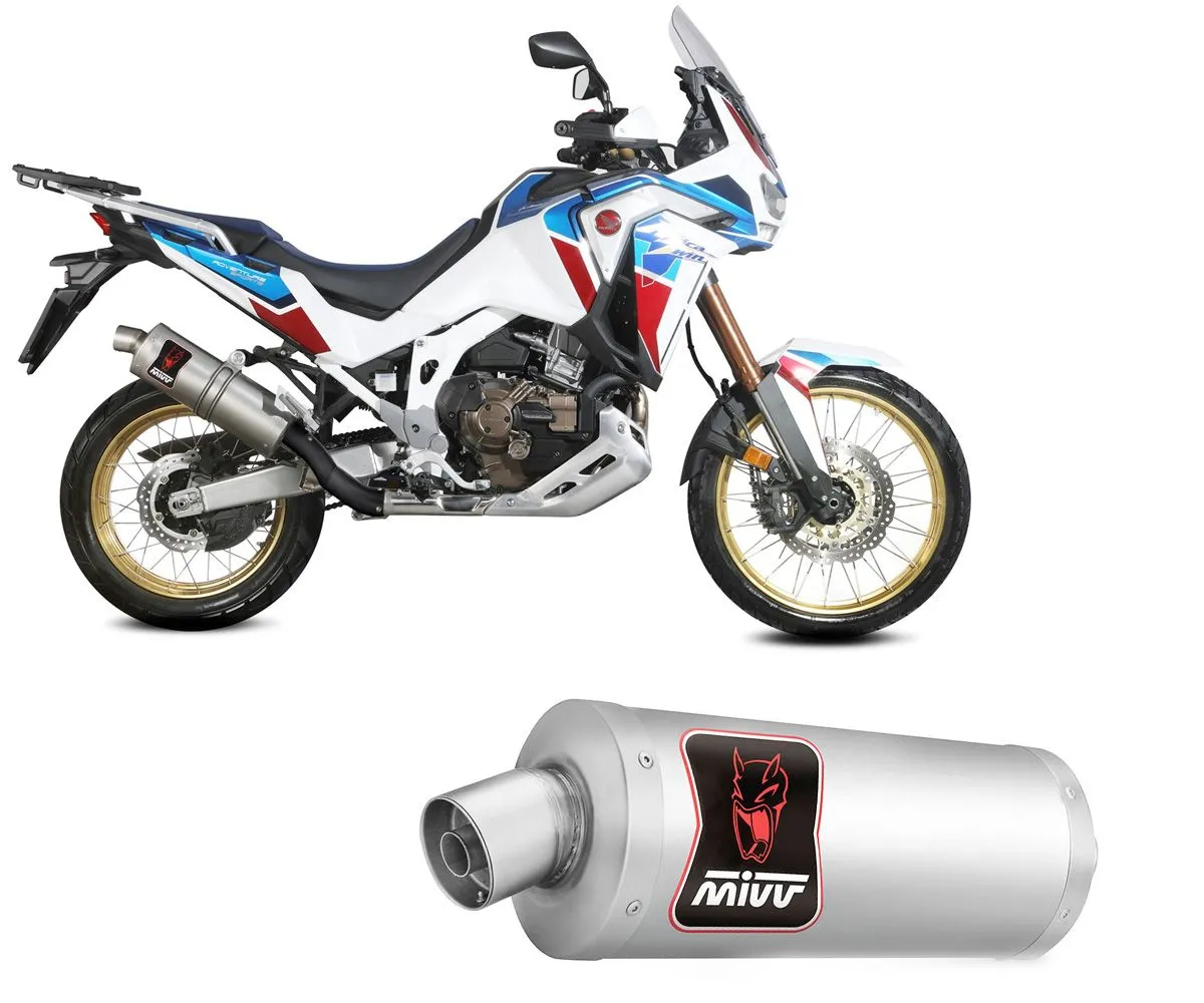 Impianto Di Scarico Mivv Dakar Oval Inox E5 Honda Crf 1100 L Africa Twin 2020 > 2023-H.079.LEKX-289424