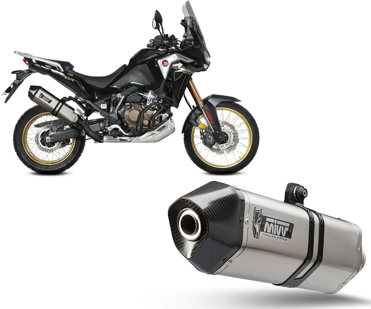 Terminale Di Scarico Mivv Speed Edge Acciaio Per Honda Crf 1100 L Africa Twin 2020 > 2023-H.079.LRX-290311