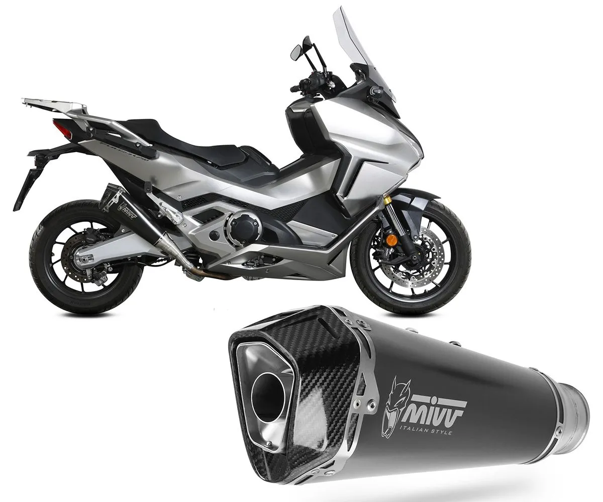 Terminale Di Scarico Mivv Delta Race Nero Per Honda Forza 750 2021 > 2024-H.080.LDRB-290306