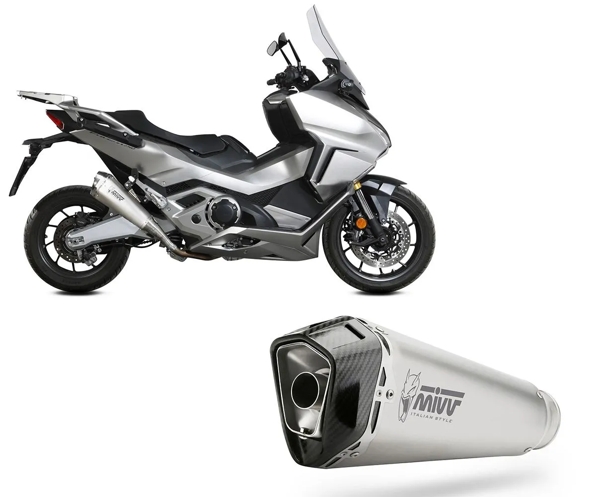Terminale Di Scarico Mivv Delta Race Acciaio Per Honda Forza 750 2021 > 2024-H.080.LDRX-290305