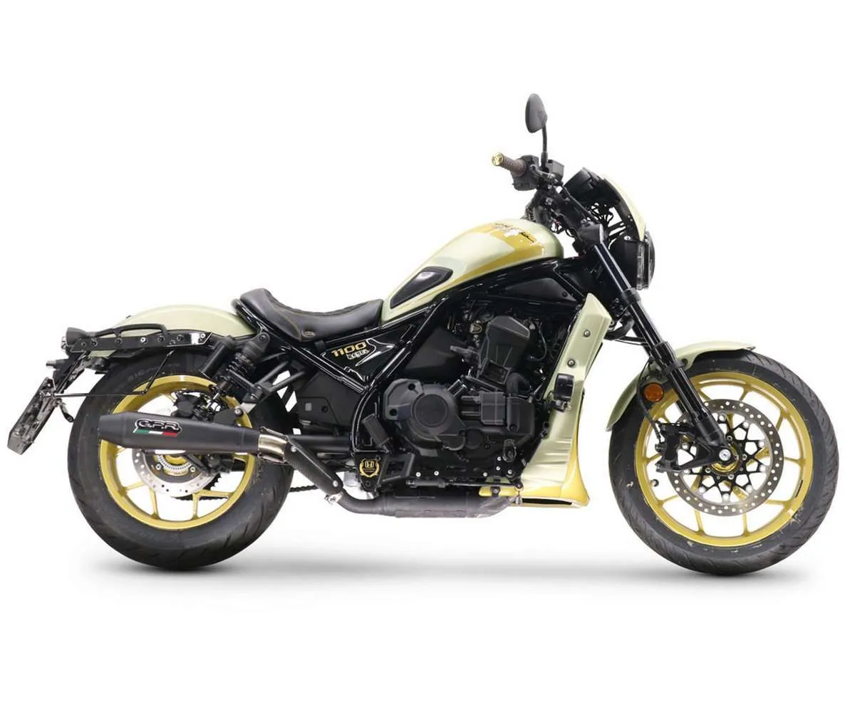 Terminale Di Scarico Gpr Ultracone Nero Omologato Inox Nero Per Honda Cmx 1100 Rebel 2021 > 2024-H.267.ULTRA.BL-387278