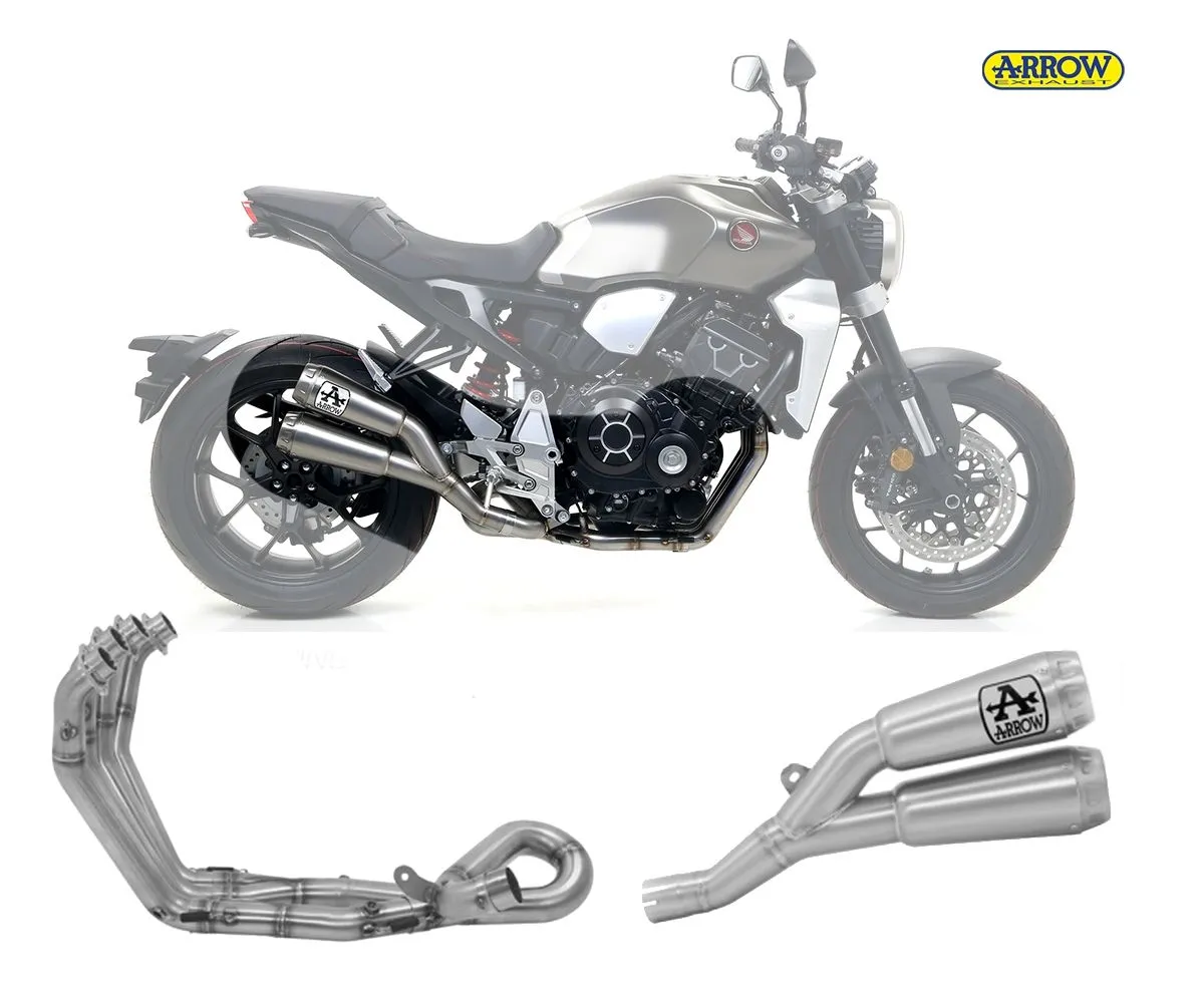 Scarico Completo Arrow Pro-race Steel Endcap Nichrom Honda Cb 1000 R 2018 > 2022-71885PRI--71693MI-248045