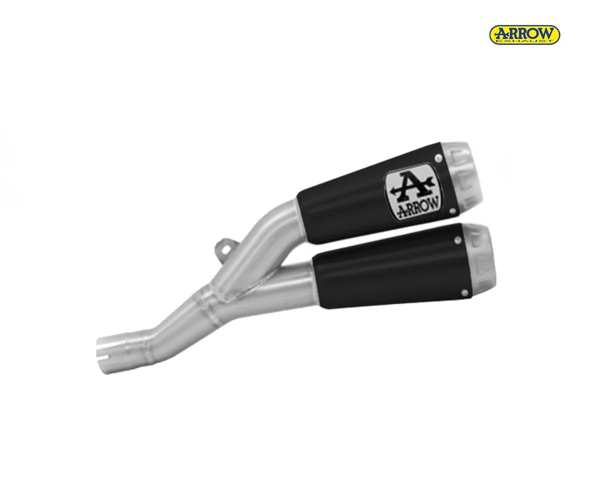 Terminali Scarichi Arrow Pro-race Steel Endcap Nichrom Nero Honda Cb 1000 R 2018 > 2022-71885PRN-248049