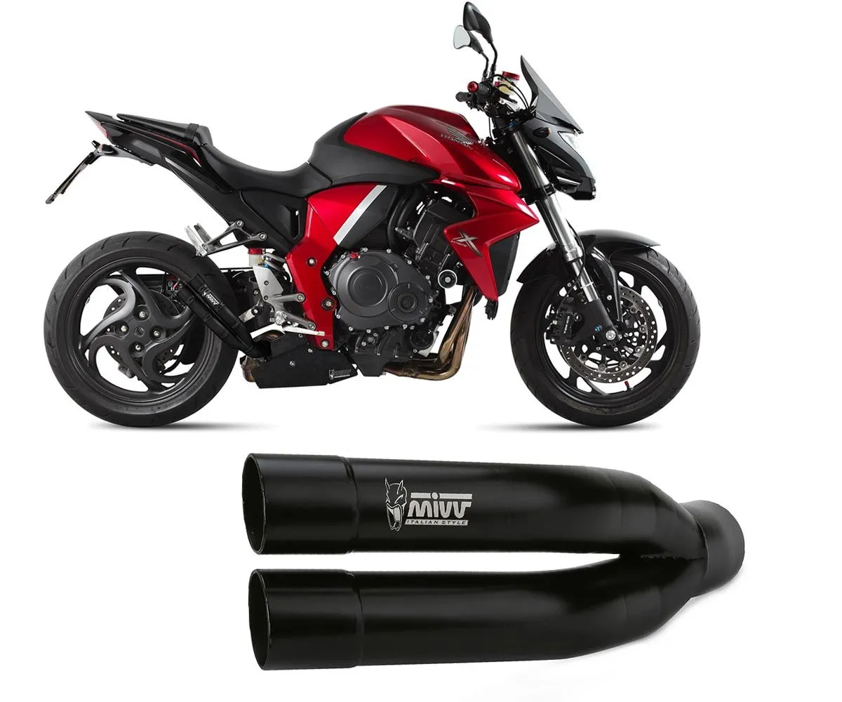 Terminale Di Scarico Mivv Double Gun Nero Honda Cb 1000 R 2008 > 2017-H.041.LDGB-382949